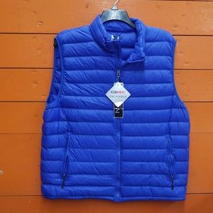 32 Degrees Men's NWT Blue Packable Down Vest XXL